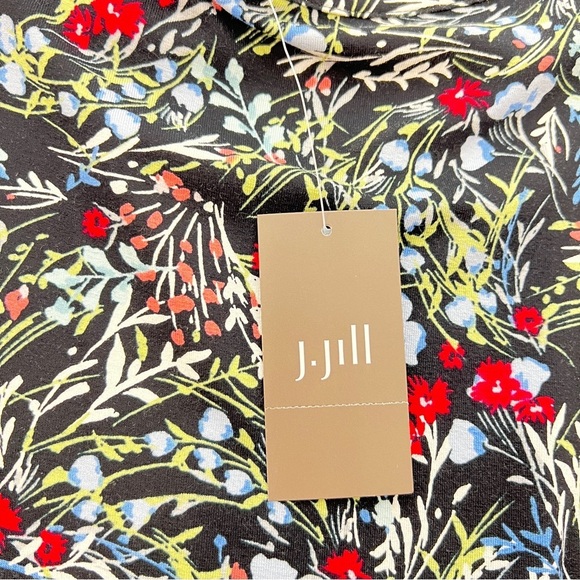 NEW! J. Jill WEARABLE COLLECTION Womens Smocked Dress Sz XS Stretchy Knit Drapy‎ - Picture 10 of 13